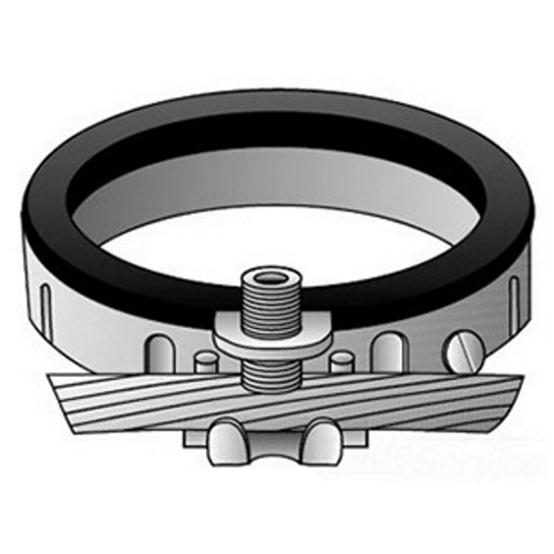 OZ-Gedney Type ABLG Insulated Grounding Bushing, Size: 2 IN, Copper-Free Aluminum Body, Stainless Steel Screws, Connection: Set-Screw, 150 DEG C, 2-3/4 IN Outside Diameter, 7/8 IN Width, 14 - 4 AWG Grounding Wire, 2 IN Turning Radius With Lug, T