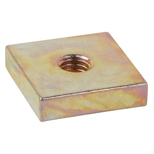 Channel Square Nut, Size 3/8-16 Inch, Thickness 5/16 Inch, Steel