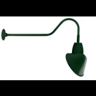 Decorative 877 Lumens Gooseneck 26W 4000K 35 Inches Arm Angled Cone Flood 15 Inches Green