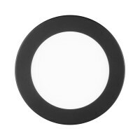 Round Black Faceplate for NICOR DLE6 Series Downlights (Round)