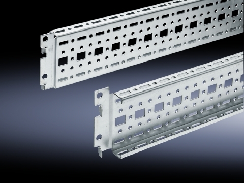 TS punched section with mounting flange, 17 x 73 mm, For the outer mounting level