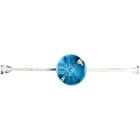 Round Ceiling Box, Volume 20 Cubic Inches, Diameter 4 Inches, Depth 2-1/4 Inches, Color Blue, Material Polycarbonate, Mounting Means 14.38 Inches - 22.50 Inches Adjustable Bar Hanger, Ground Lug, and Screw Attached