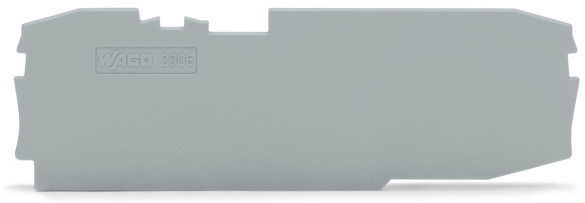 End and intermediate plate; 1 mm thick; gray