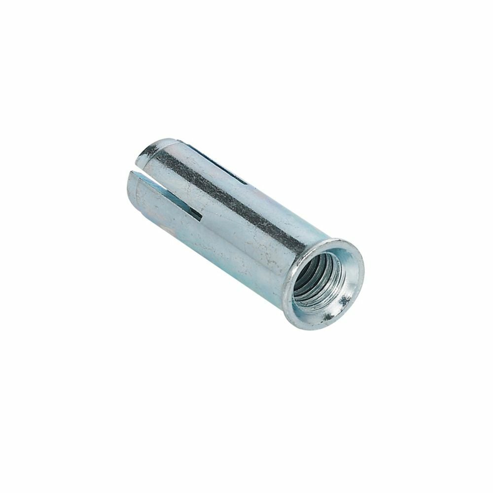 DROP-IN ANCHOR, FLANGED, 1/4-IN.-20, 1-IN. LENGTH, ZINC PLATED