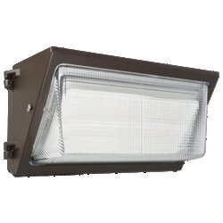 OBS65537 WALPAKN4C, NC 120W, 120 277V, 0 10V DIM, 80+CRI, 4000K, w/Photocontrol, Bronze Painted, Large Housing