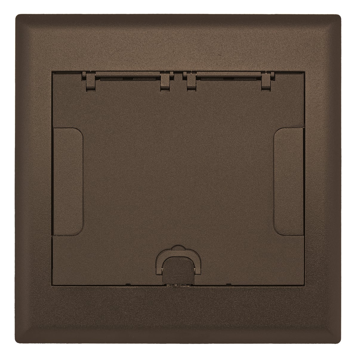 Hubbell Wiring Device Kellems, AFB Floor Boxes, 4-Gang Cover, Flush,Bronze Powder Coat Finish
