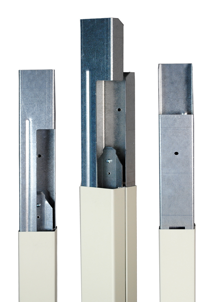 Tele-Power; Blank Vertical Drop Pole Extender; 5 ft Length, Steel, Gray