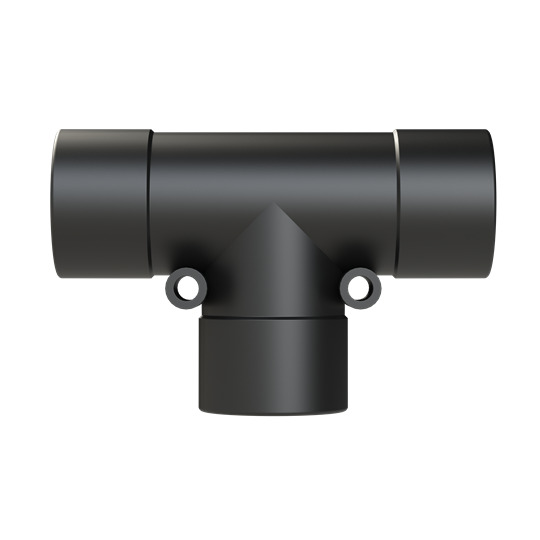 PMAFIX One-Piece Black T Connector with Universal Safety Clip, Material - Polyamide 6, Conduit Size NW- 23, 23, 23