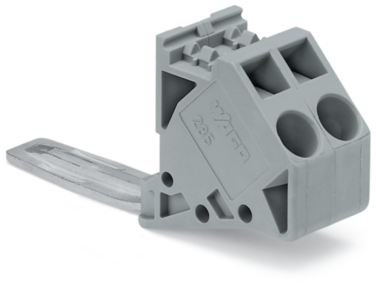 Power tap; for 50 mm high-current tbs; Module width 16 mm; 6,00 mm; gray