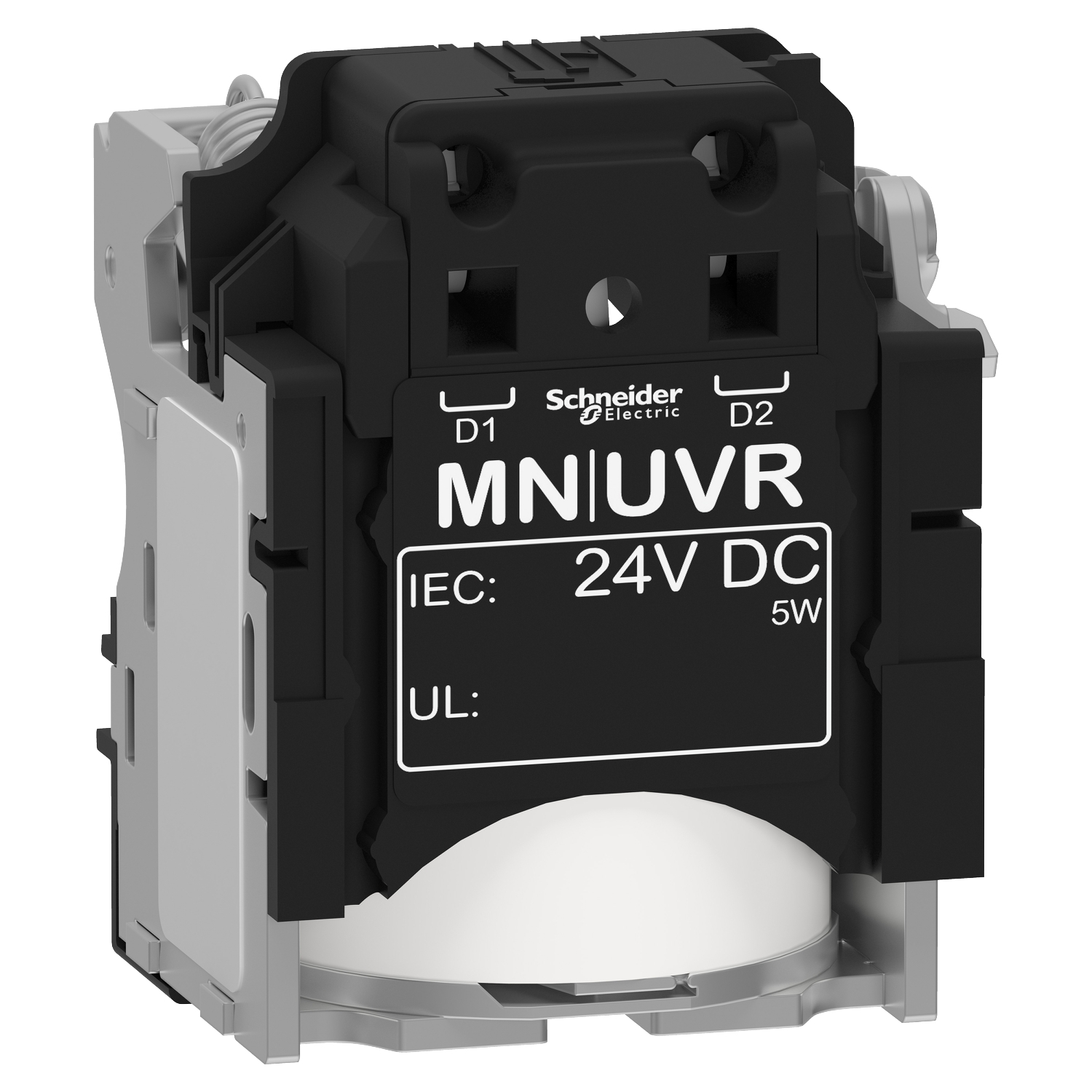 Undervoltage release MN, ComPacT NSX, rated voltage 24VDC, screwless spring terminal connections