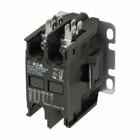 Eaton definite purpose contactor, Quick, 30A, 277 Vac, 60 Hz, Open with metal mounting plate, Compact, two-pole, 30A, Contactor, Two-pole, Power terminals: Binding head screw and quick con, Non-reversing