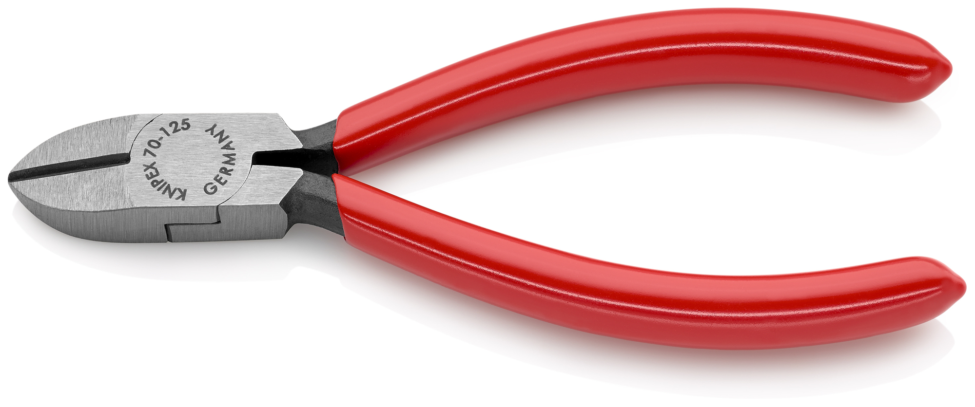 Diagonal Cutters, 5 in., Plastic Coating, Bevel Cut, Electronics