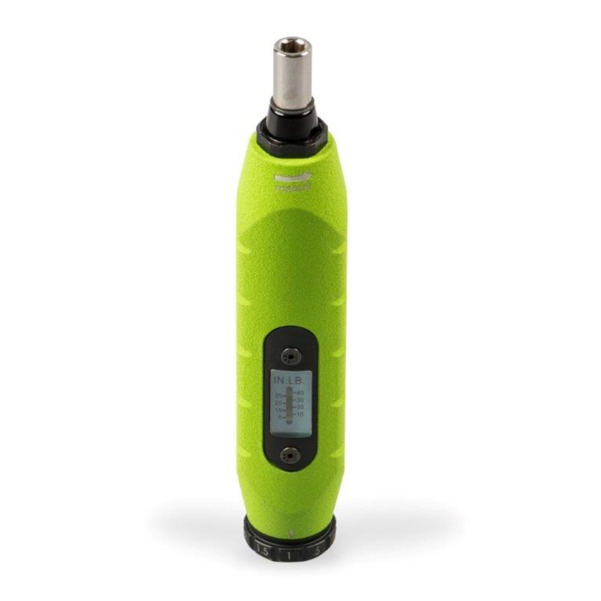 Sufficiently tightens connections to comply with the new National Electric Code (110.14D).  Ensures connections are tightened to the correct torque rating, eliminating the need for guesswork.  Prevents fires and other hazards caused by improperly torqued connections.  Durable, compact case provides optimal tool protection.  Bit sizes are printed inside of the case for easy identification.  Calibrated within tolerance according to: ASME B107.300-2010 (Certificate Included).  Driver made in USA.