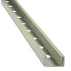 Channel, 14 Gauge, 1-1/2 Inch x 3/4 Inch, Length 10 Feet, Steel with Punched 9/16 Inch Holes on 1-1/2 Inch Centers