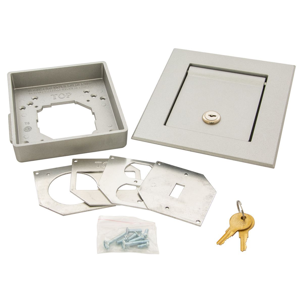 Weatherproof Cast Aluminum Lockable Cover