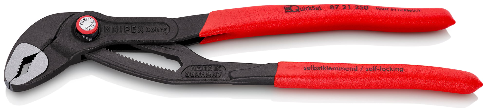 Cobra QuickSet Water Pump Pliers, 10 in., Non-Slip Plastic
