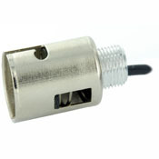 Incandescent Lampholder, Bayonet Candelabra Base, Single Contact, Male Bushing 1/8-27 Thread By 21/64-Inch Long