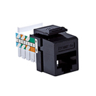 Home 5e Snap-In Connector, T568A Wiring, Black