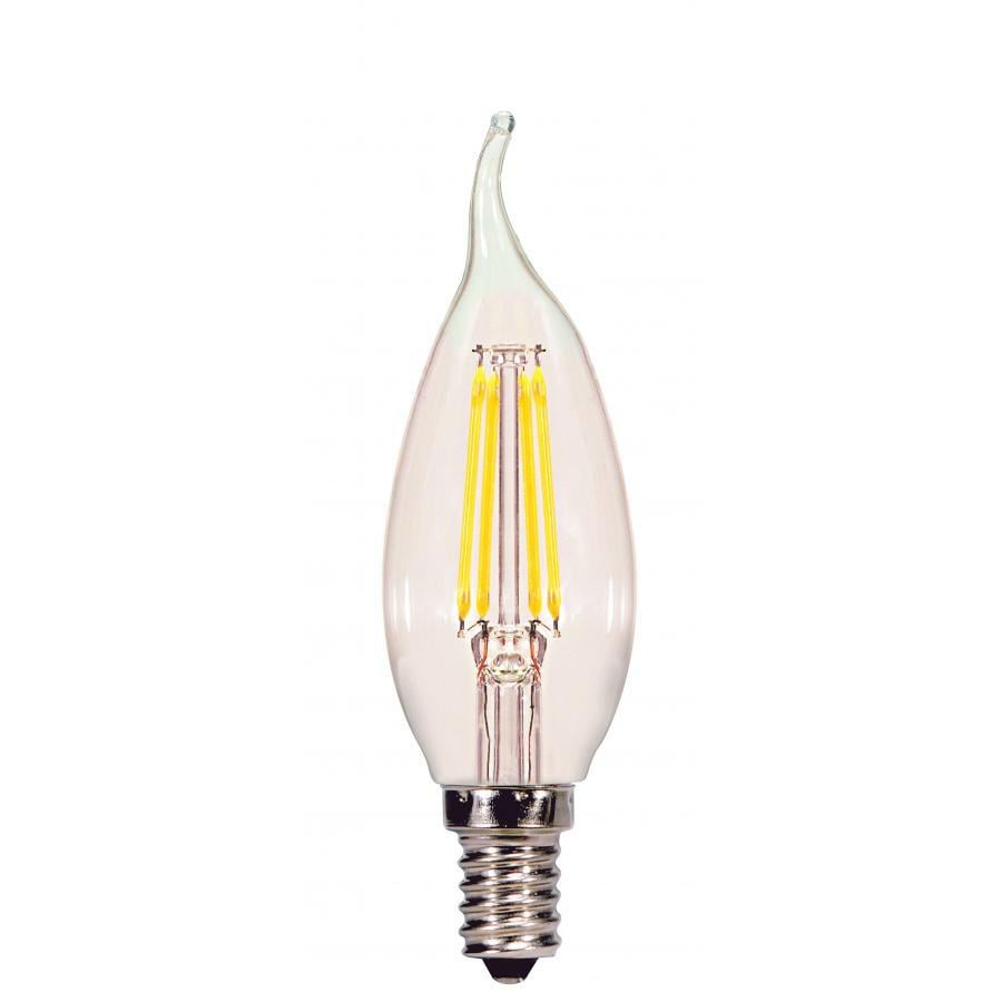4W CA11 LED Lamp - Clear - Candelabra Base - 3000K - 350L - 120V