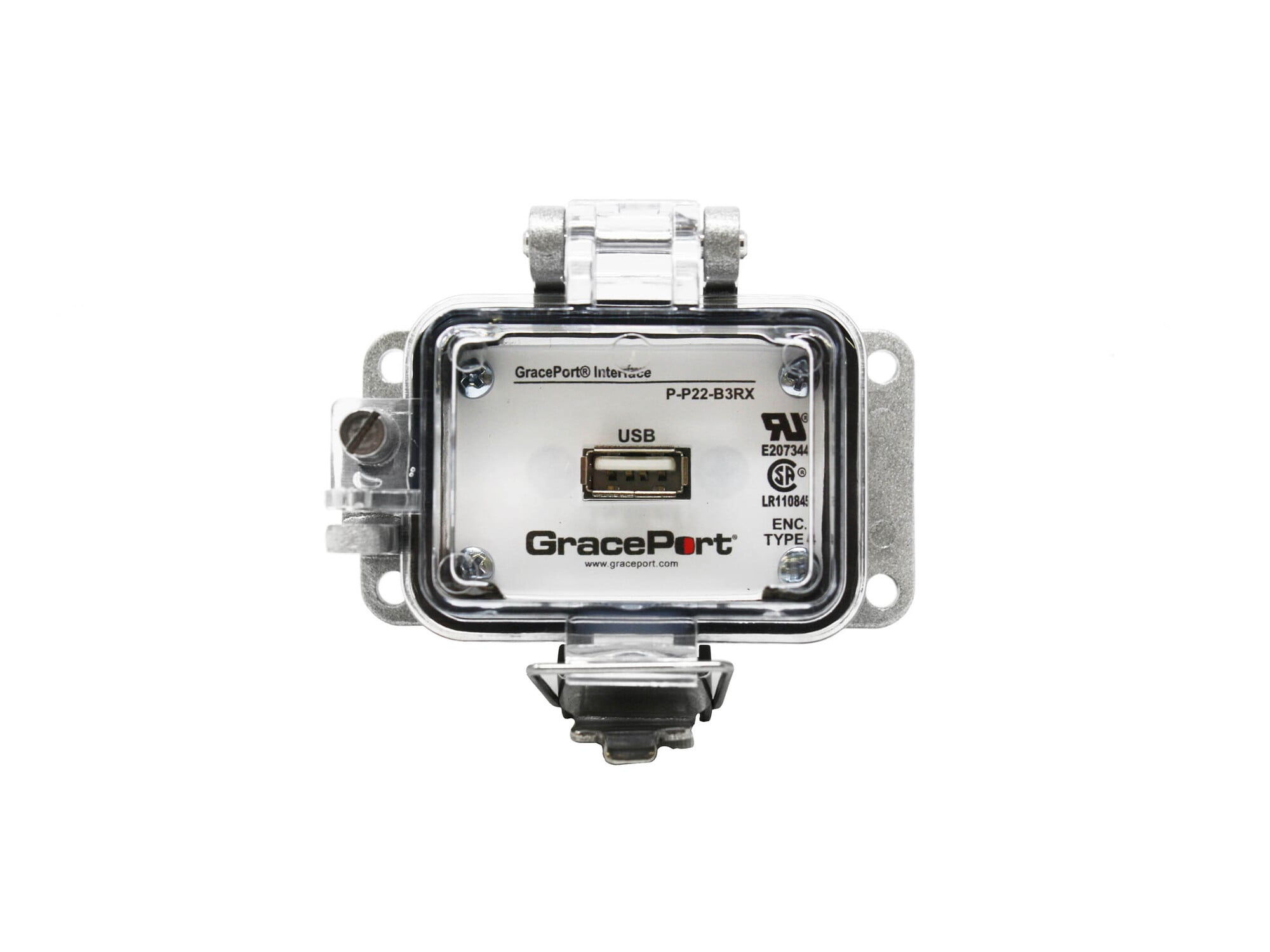 PANEL INTERFACE CONNECTOR WITH USB TYPE A/F TO A/F, PMH, UL TYPE 4, NO OUTLET