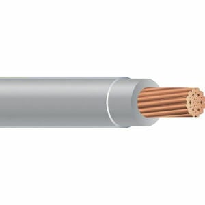 58018605 THHN Wire, 12 AWG, Copper Conductor, Stranded, Gray, 2000 ft CoilPak