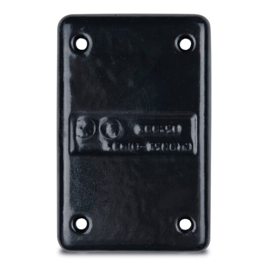 PVC Double-Coated Aluminum FS/FD Blank Cover, 1 Gang,Light Blue
