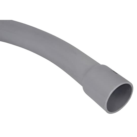 Schedule 40 Elbow, Size 6 Inches, Bend Radius Standard, Bend Angle 22-1/2 Degrees, Material PVC, Belled End
