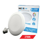 DLS Series 4 in. White LED Surface Mount Retrofit Disc Light in 2700K