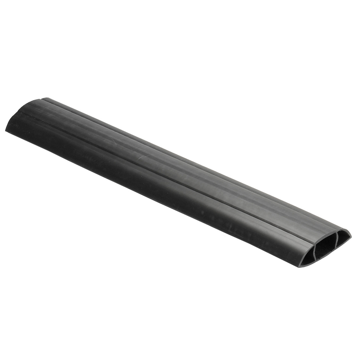 Kellems Wire Management, FloorTrak Flexible Non-Metallic Cover for Cables, Size 10, Black, 5'