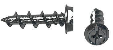 1-1/4" Wall Dog Anchor, Hex Washer Head, Phillips/Slotted, Zinc Plated,Jar