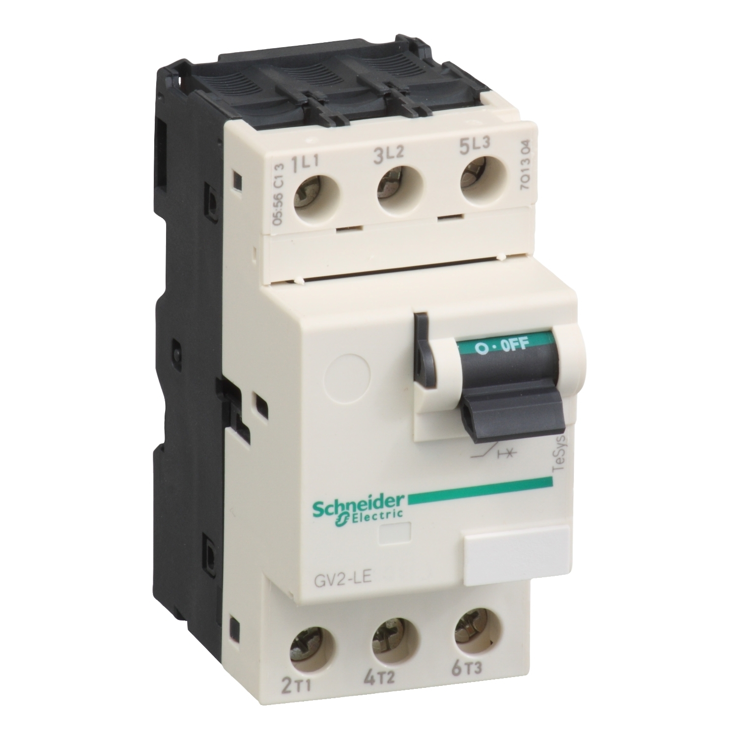 TeSys GV2 Manual Starter and Protector, magnetic circuit protector, toggle switch, 18 A, screw clamp terminals