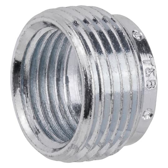 3 Inch to 2 Inch, Reducing Bushing, Malleable Iron-Zinc Plated, For Use with Rigid/IMC Conduit