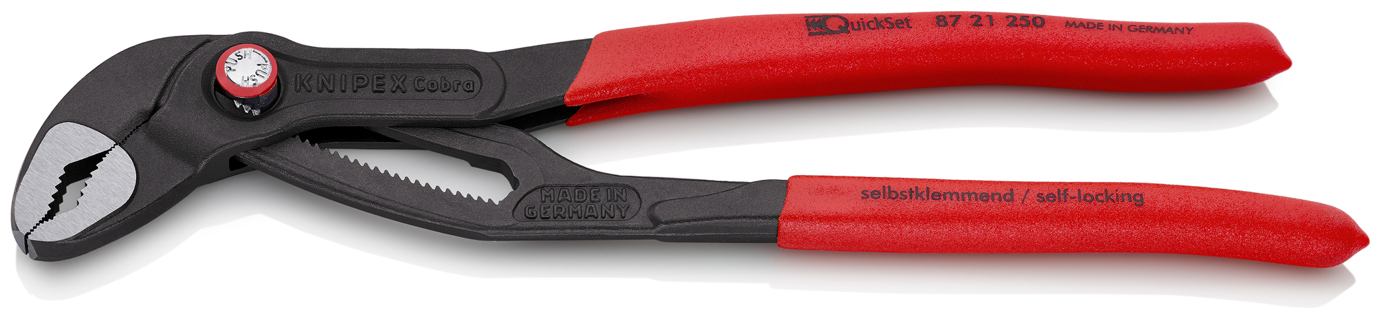 Cobra QuickSet Water Pump Pliers, 10 in., Non-Slip Plastic, Bulk