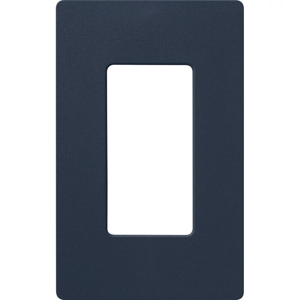 Claro Wallplate, Satin Finish, Single-gang in deep sea