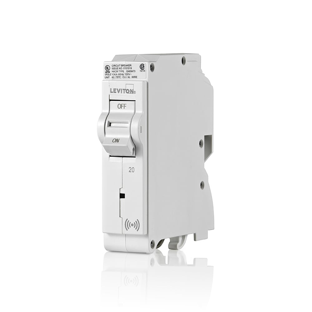 Smart Branch Circuit Breaker, Standard 1-Pole 20A 120V, 10KA Interrupt Rating