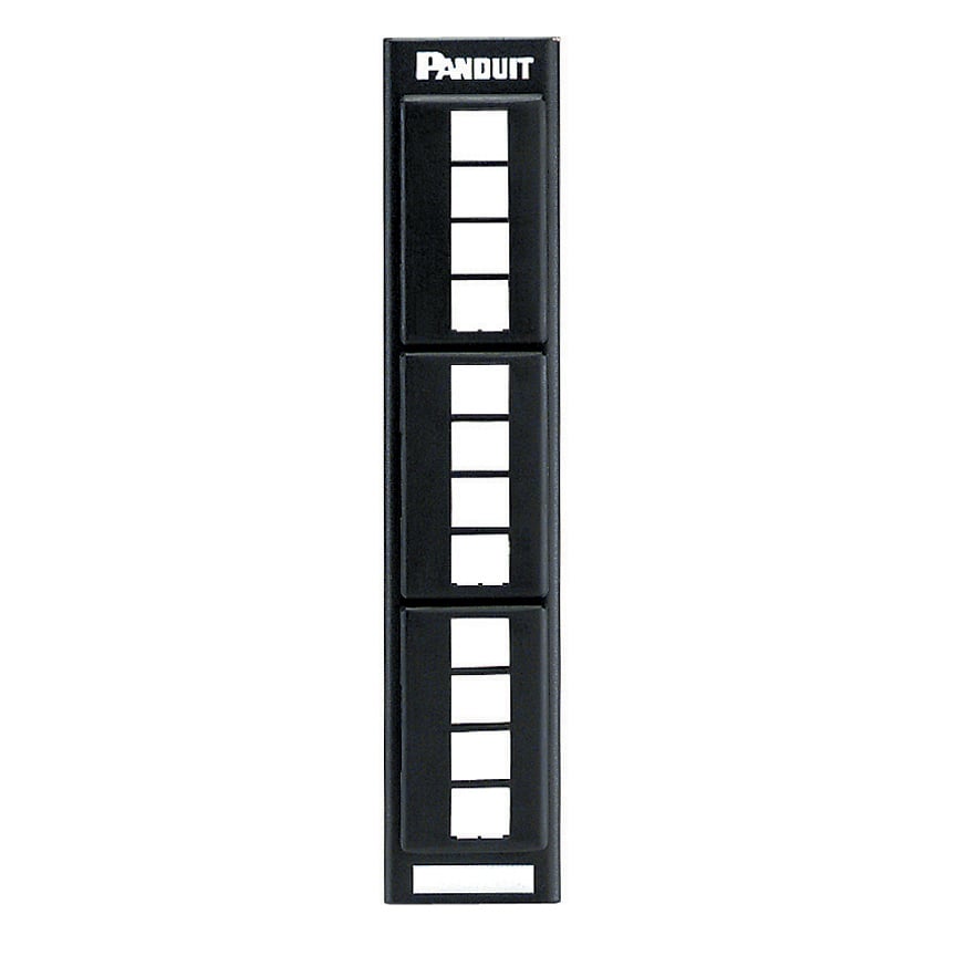 NK Modular Patch Panel, Flat, 12 Port, W