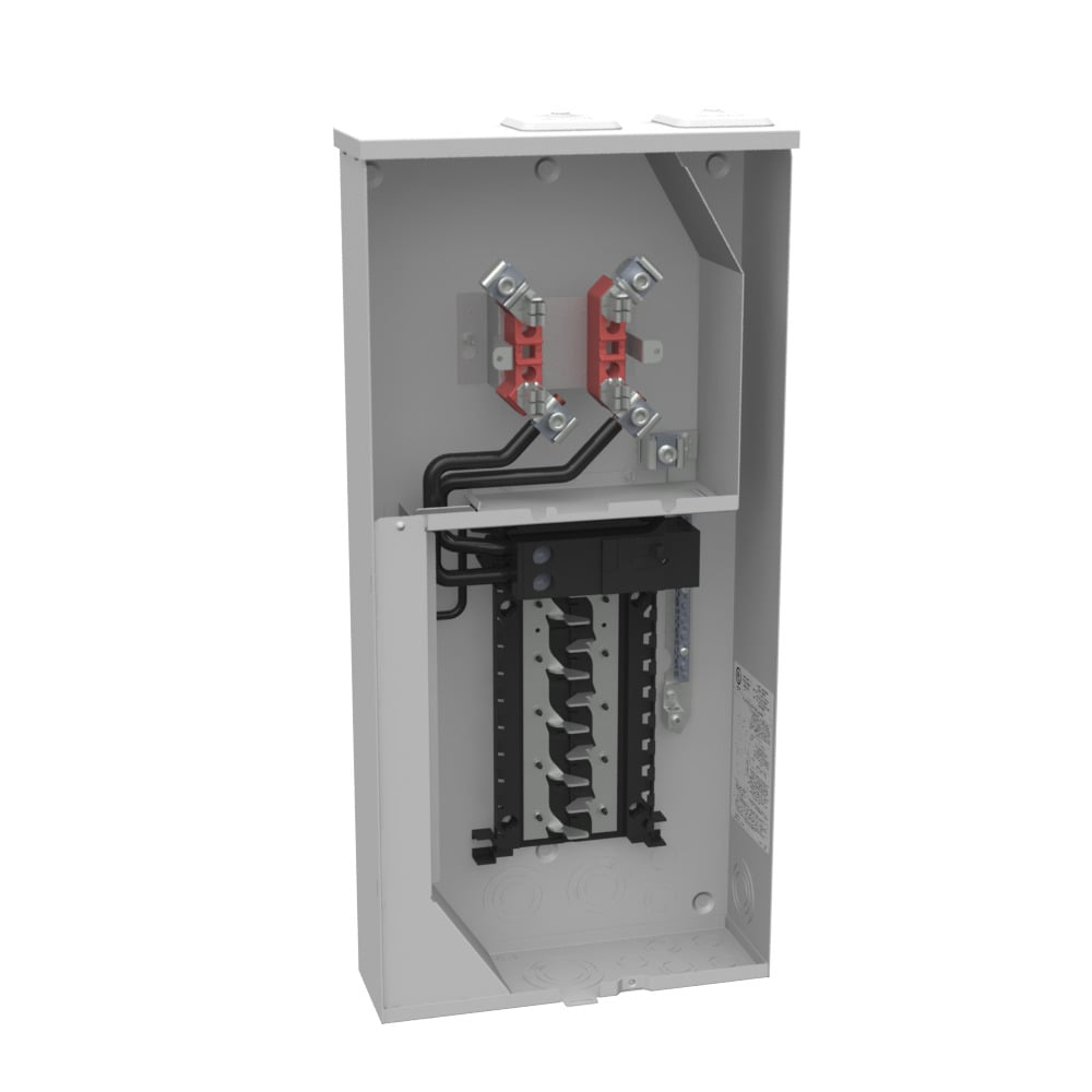 U5269-XTL-200 4 Term, Ringed, 2 Small Closing Plates, 1-200 Amp, Main Breaker, 20 Branch Circuit