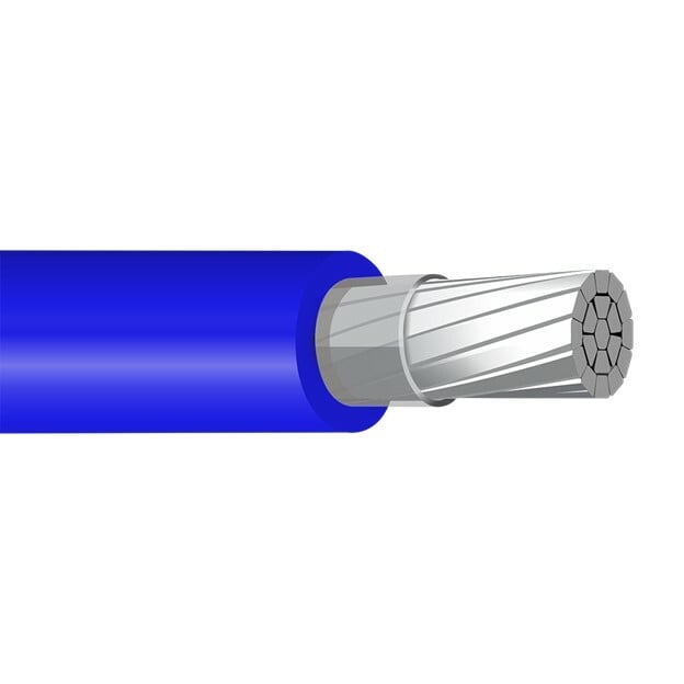 XHHW Cable, 600 KCMIL, Blue, Stranded, Aluminum Conductor, 2500 Foot Reel