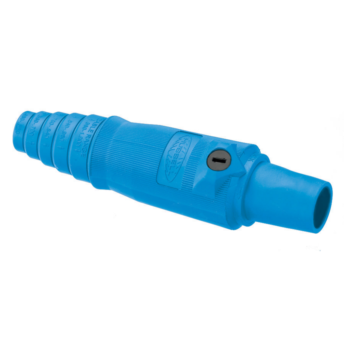 Heavy Duty Products, Single Pole Devices, Industrial Grade, Female, Plug, 400A 600V AC/DC, Single Conductor, Double Set Screws, Blue