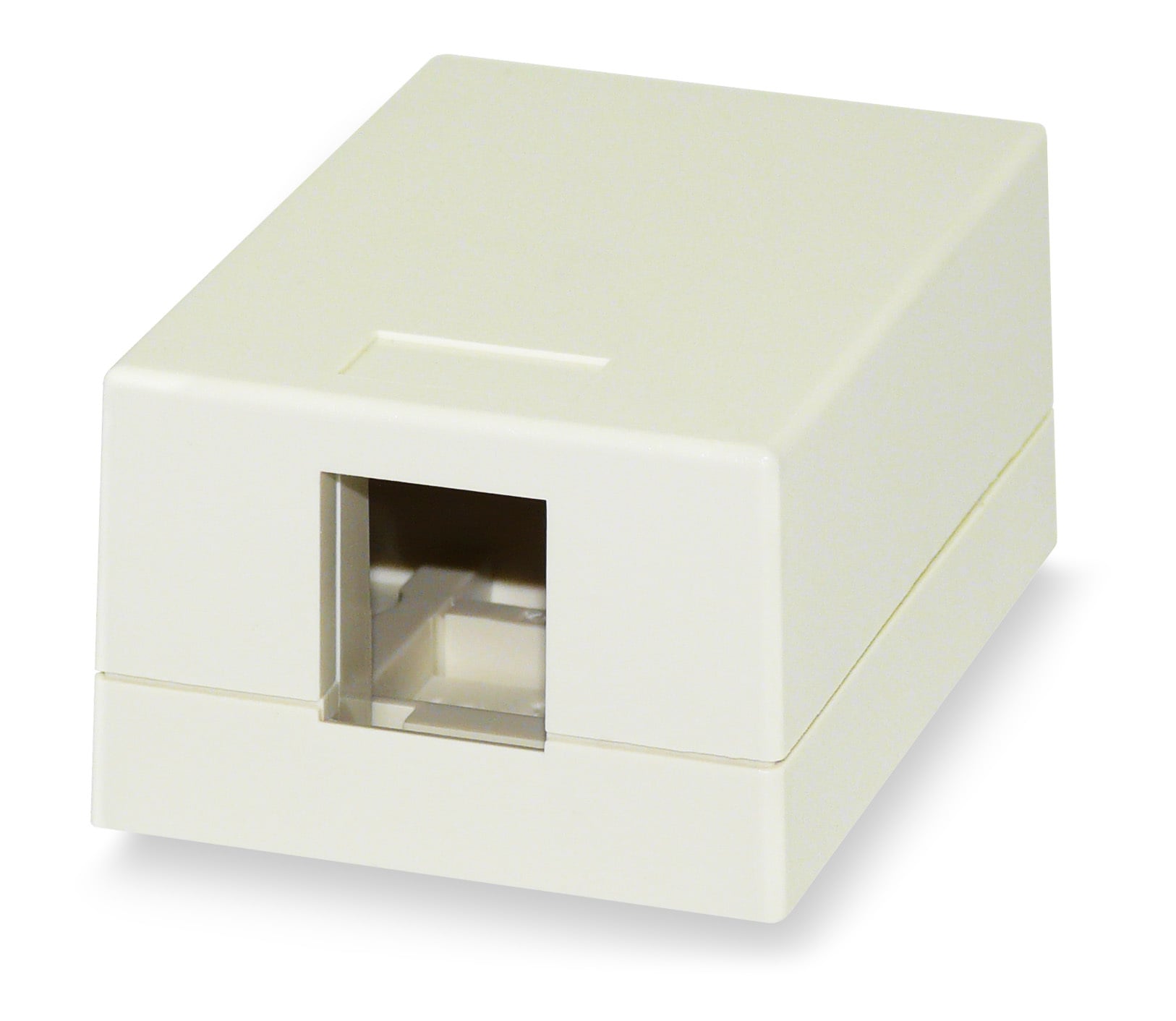 1-Port Surface Mount Box Ivory