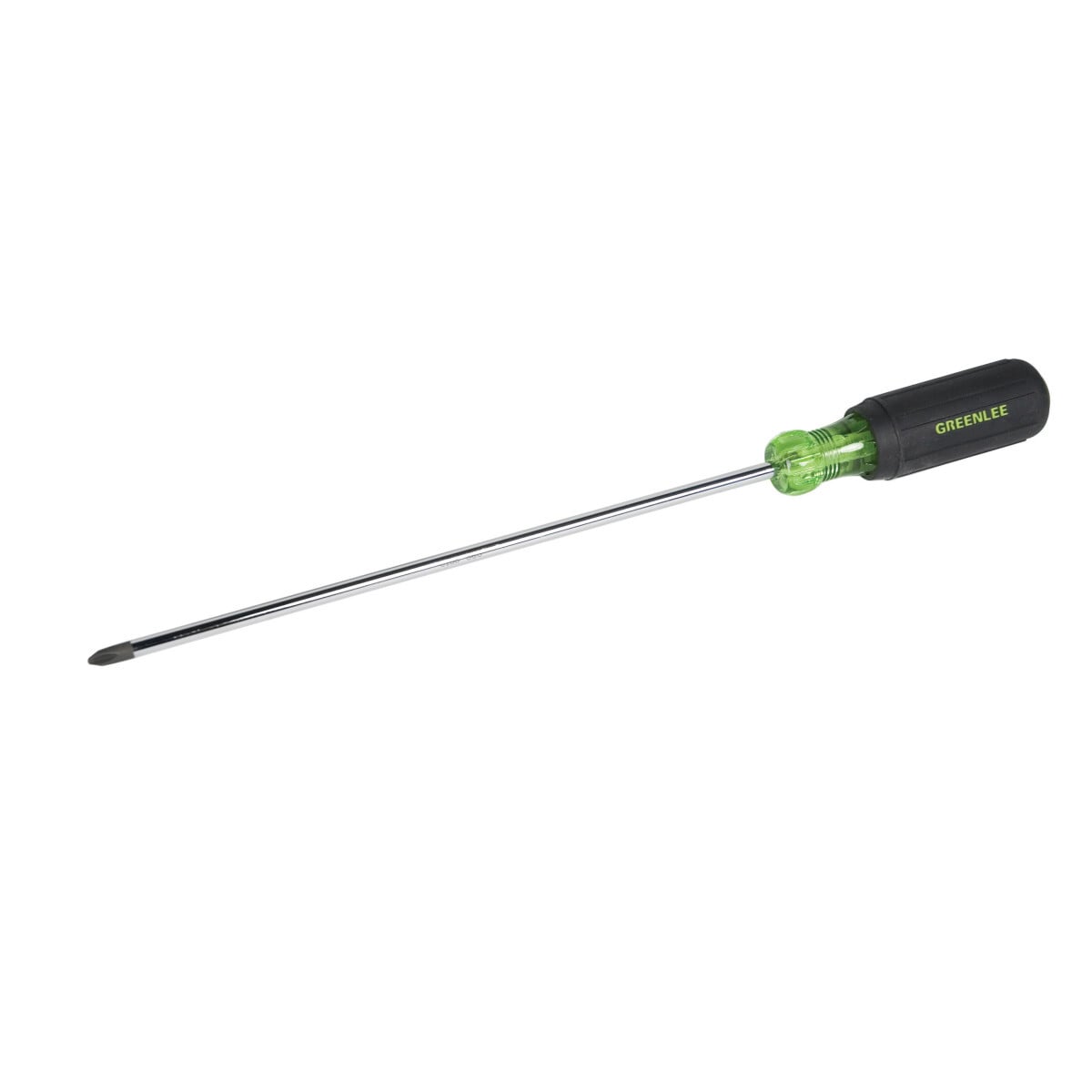 Heavy-Duty Phillips Tip Screwdriver #2 x 10".  Precision-machined tips for exact fit.  Handle marked for easy identification of screwdriver size, type and length.  Strong, durable black phosphate tips prevent chipping of plating.  Soft, cushioned grip for extra comfort and torque.  Exceeds ASME/ANSI specifications.  Lifetime limited warranty.  Note: This is not an insulated tool.