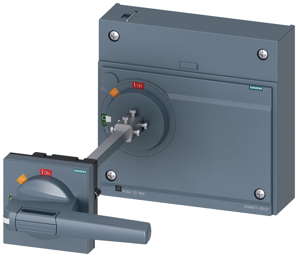  LOW VOLTAGE 3VA CIRCUIT BREAKER ACCESSORY. DOOR MOUNTED ROTARY OPERATOR. GRAY HANDLE NEMA TYPE 1. SUITABLE FOR (800A 3VA5) / (800-1000A 3VA6) FRAME UL CIRCUIT BREAKERS