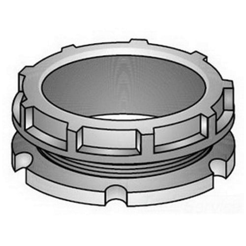 OZ-Gedney Type BBL Insulating Bushing With Locknut, Size: 1 IN, Phenolic Body, Steel Locknut, Black, Connection: Threaded, 150 DEG C, 1-3/4 IN Outside Diameter, Locknut Thread Length: 1/2 IN, 1-3/4 IN Maximum Diameter, 1 IN Hole, Third Party Certi