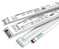 2 lamp Universal Voltage high ambient electronic ballast for 54W T5HO lamp with pre inserted lead wires, packaged 10 pieces per case