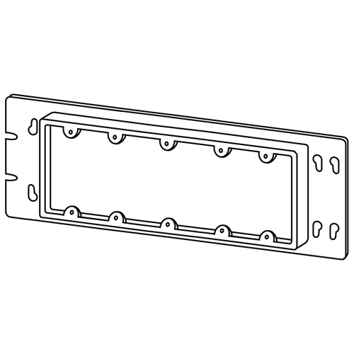 Switch Box Cover, Multigang, Appleton, Type: 3/4" raised device cover, five gang, Dimension: 12-5/16" x 4-9/16", Volume: 25.5 Cubic Inch, UL Standard: 514A, UL Listed: E2527, NEMA: OS-1