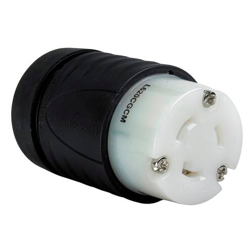 20A 250V Locking Ground Continunity Monitoring GCM Connector NEMA L6-20R
