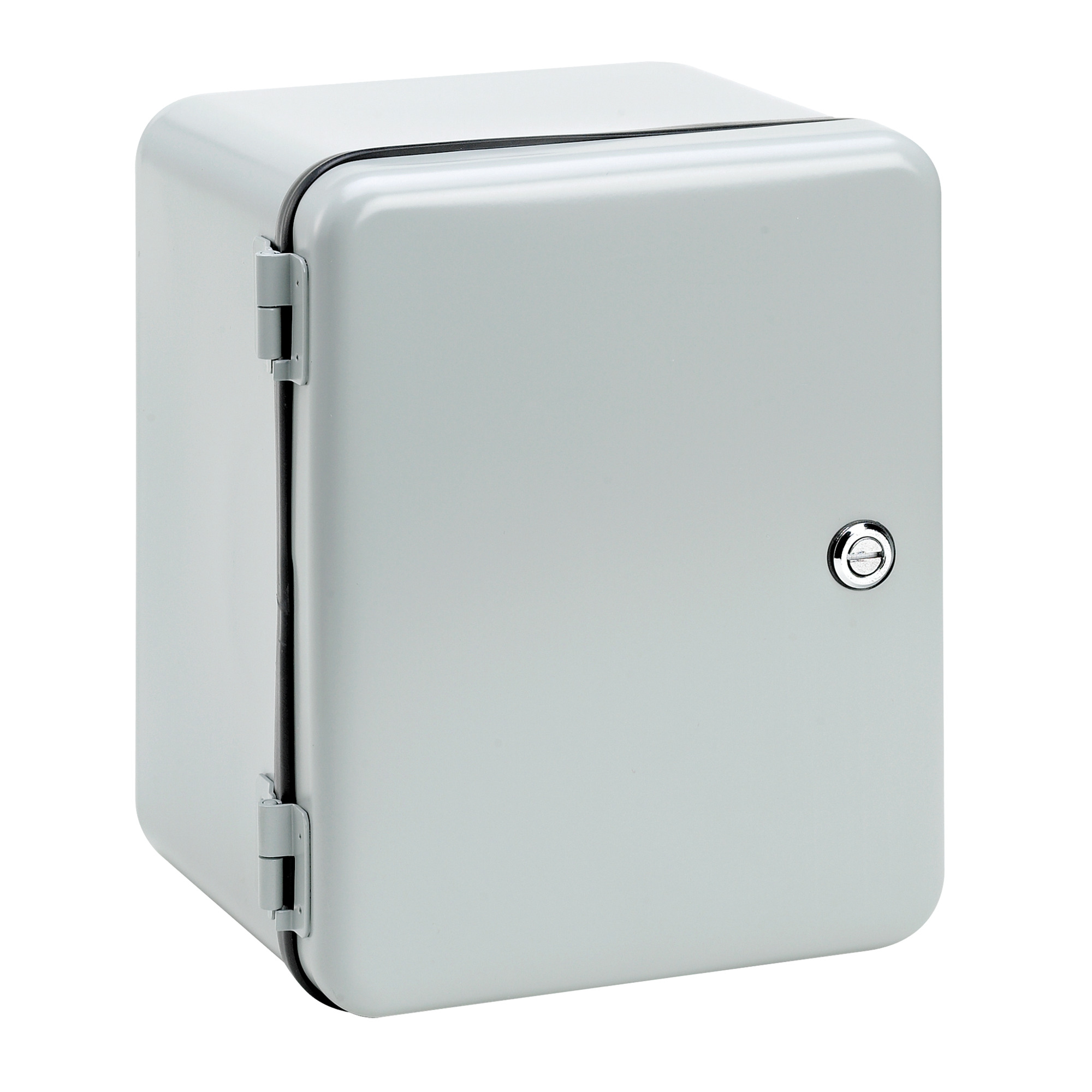 Removable Hinge Quarter-Turn Latch Contoured Type 12, 12x10x4, Gray, Steel