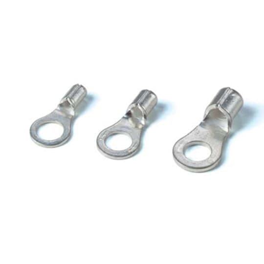 Non-Insulated Ring Terminal, Wire Range 16-14 AWG, Bolt Hole 1/4 Inch, Package of 1000