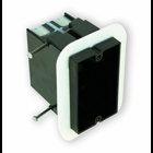 Single gang electrical box for use with nonmetallic sheathed cable