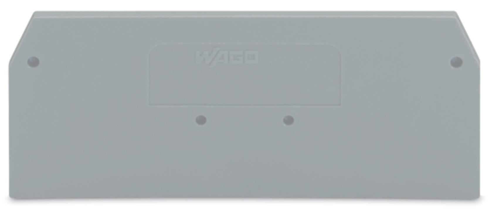 End and intermediate plate; 2.5 mm thick; gray